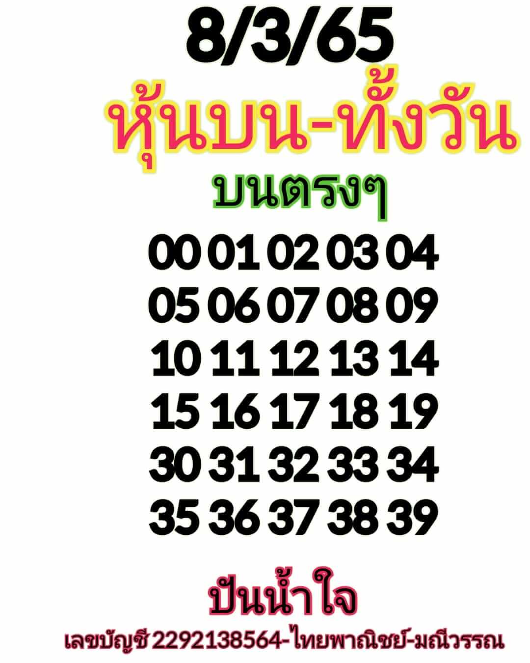 หวยหุ้นวันนี้ 8-3-65 ชุด (1)