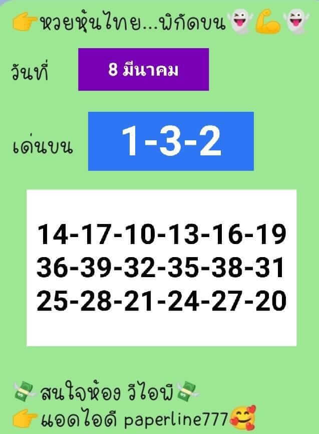 หวยหุ้นวันนี้ 8-3-65 ชุด (4)