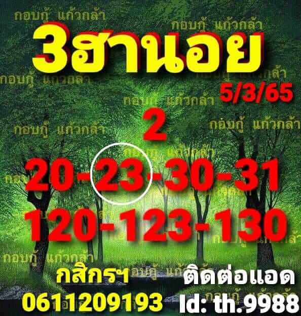 หวยฮานอยวันนี้ 5-3-65 ชุดที่ (4)