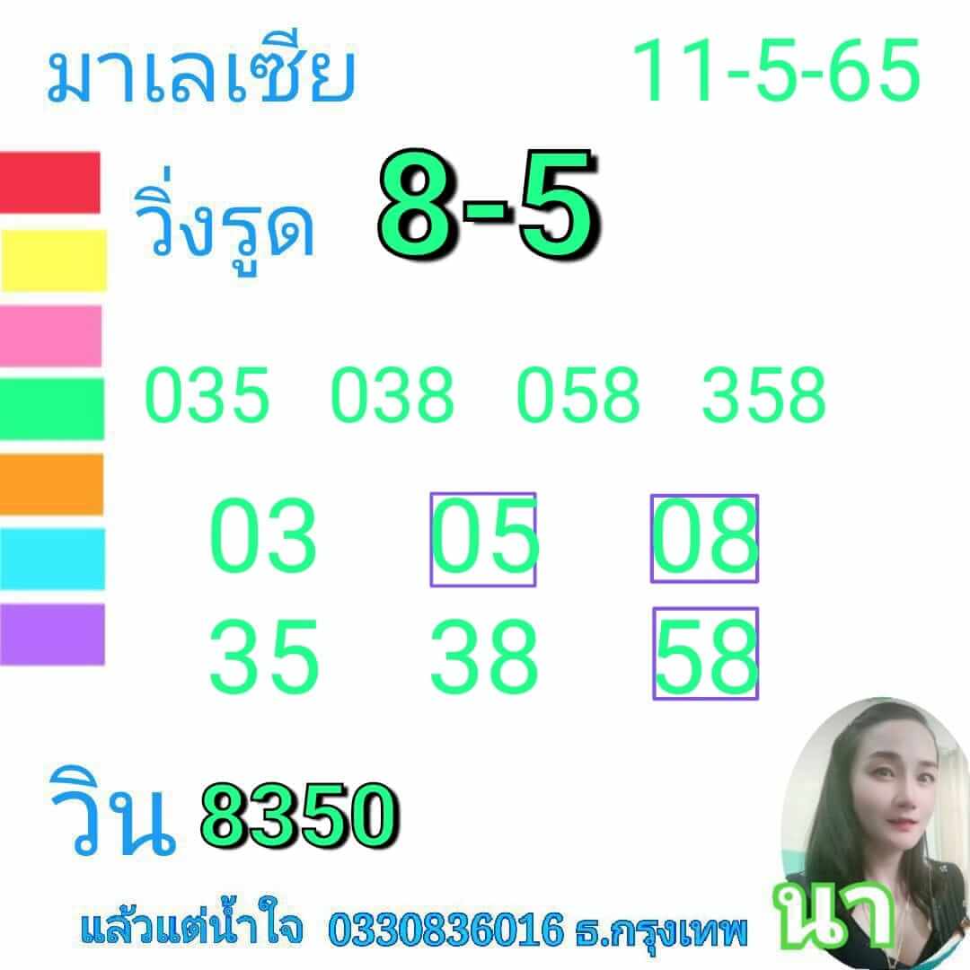 หวยมาเลย์วันนี้ 11-5-65 ชุดที่ (3)