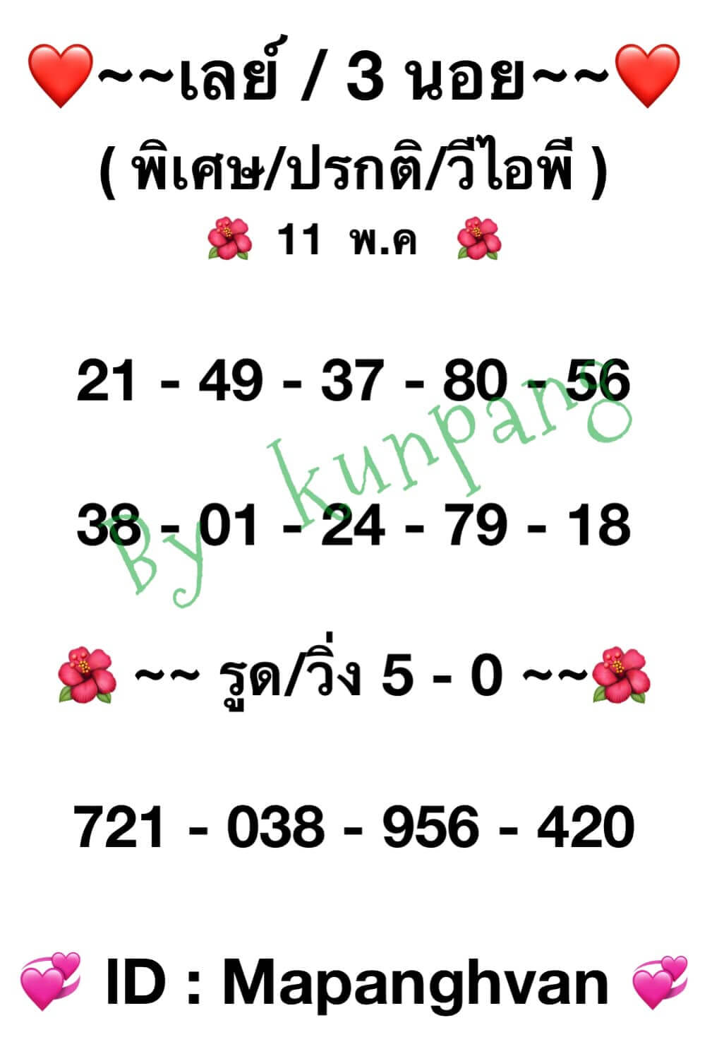 หวยมาเลย์วันนี้ 11-5-65 ชุดที่ (6)