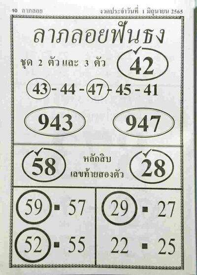 หวยลาภลอยฟันธง-1-6-65