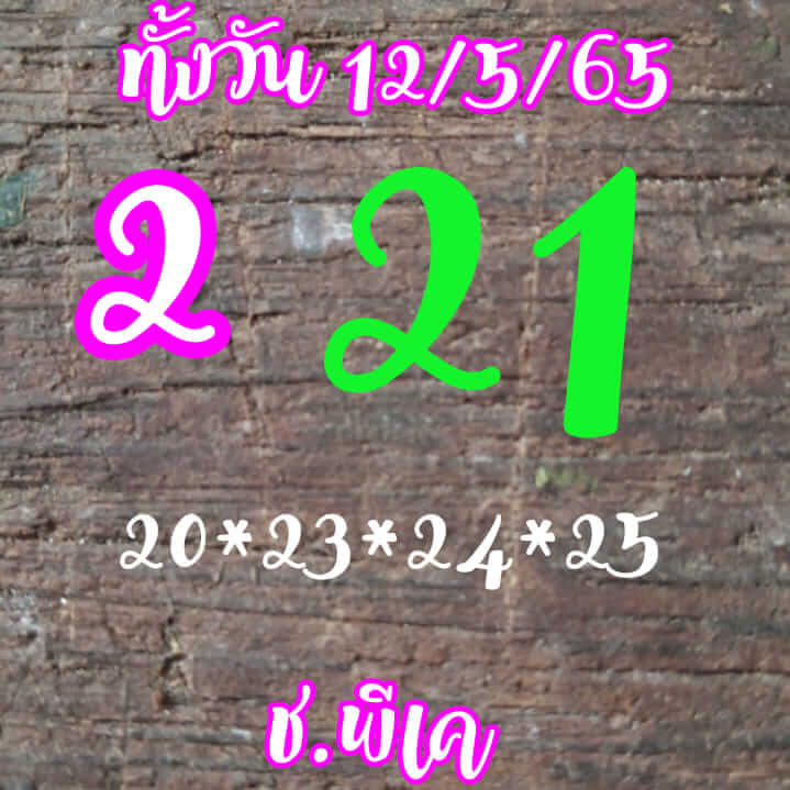 หวยหุ้นวันนี้ 12-5-65 ชุด (1)