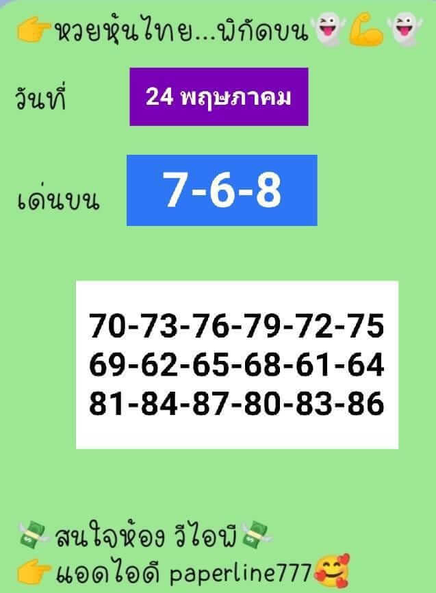 หวยหุ้นวันนี้ 24-5-65 ชุด (9)