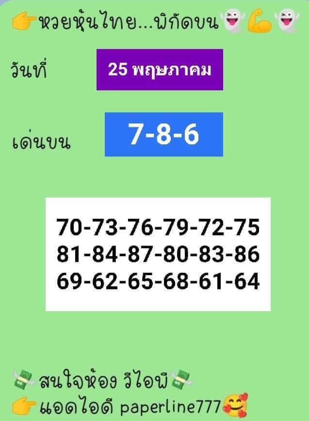 หวยหุ้นวันนี้ 25-5-65 ชุด (1)