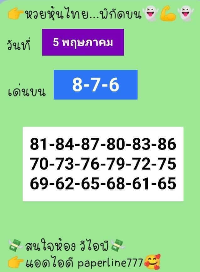 หวยหุ้นวันนี้ 5-5-65ชุด (3)