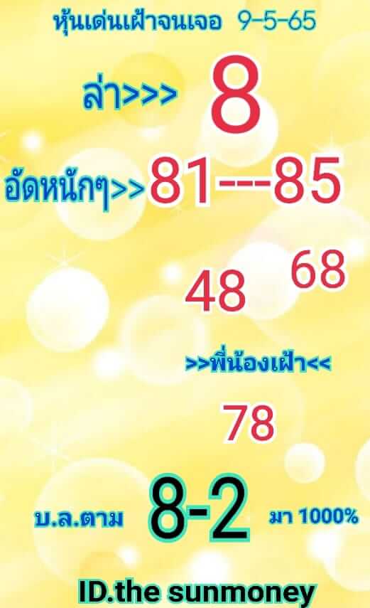 หวยหุ้นวันนี้ 9-5-65 ชุด (2)