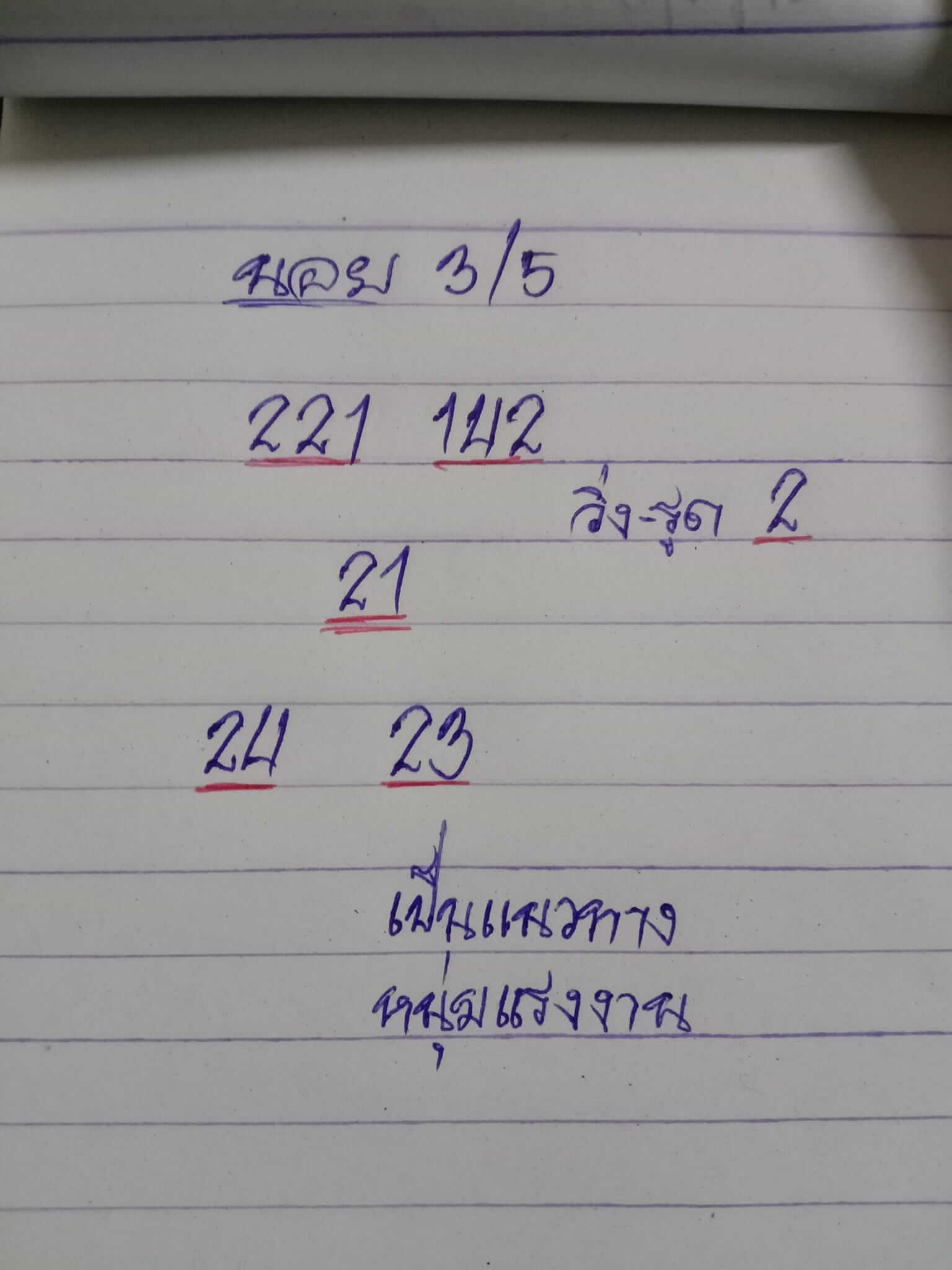 หวยฮานอยวันนี้ 3-5-65 ชุดที่ (10)