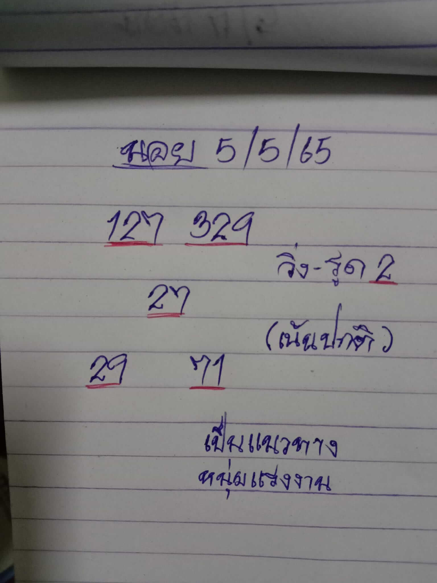 หวยฮานอยวันนี้ 5-5-65 ชุดที่ (10)