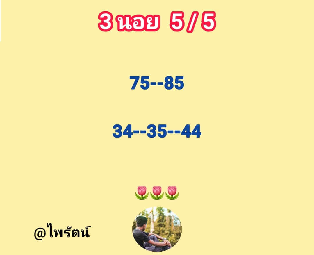 หวยฮานอยวันนี้ 5-5-65 ชุดที่ (3)