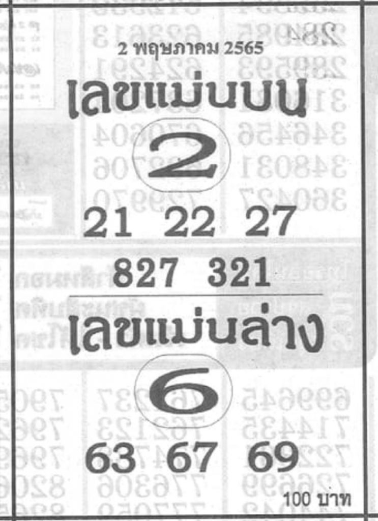 หวยแม่นบน-ล่าง2-5-65