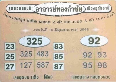 หวยทองกำชัย-16-6-65