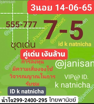 หวยฮานอยวันนี้ 14-6-65 ชุดที่ (5)