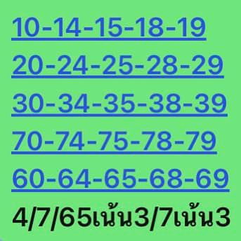 หวยหุ้นวันนี้ 4-7-65 ชุด (2)