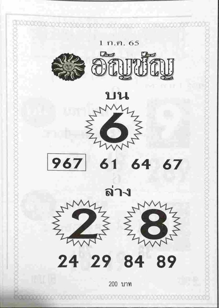 หวยอัญชัน-1-7-65