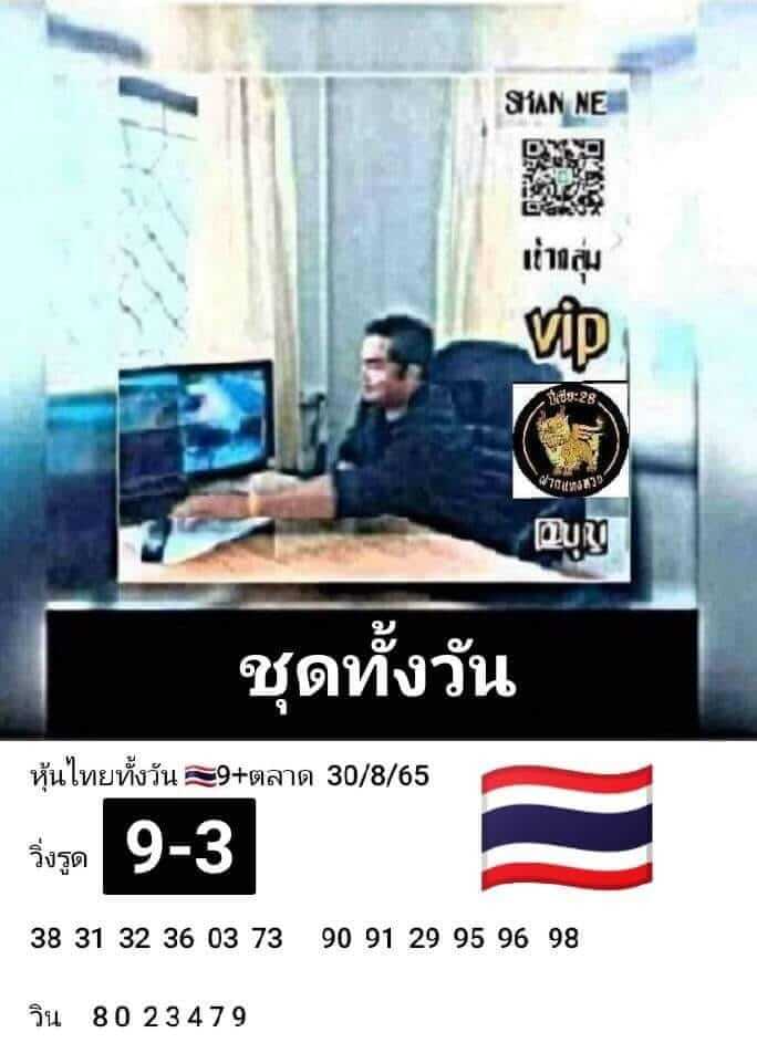 หวยหุ้นวันนี้ 30-8-65 ชุด (9)