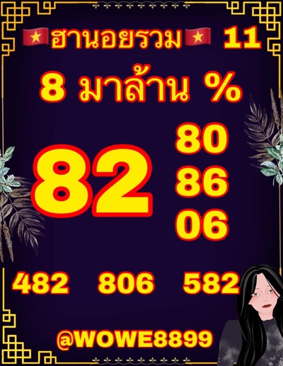 หวยฮานอยวันนี้ 11-8-65 ชุด (7)