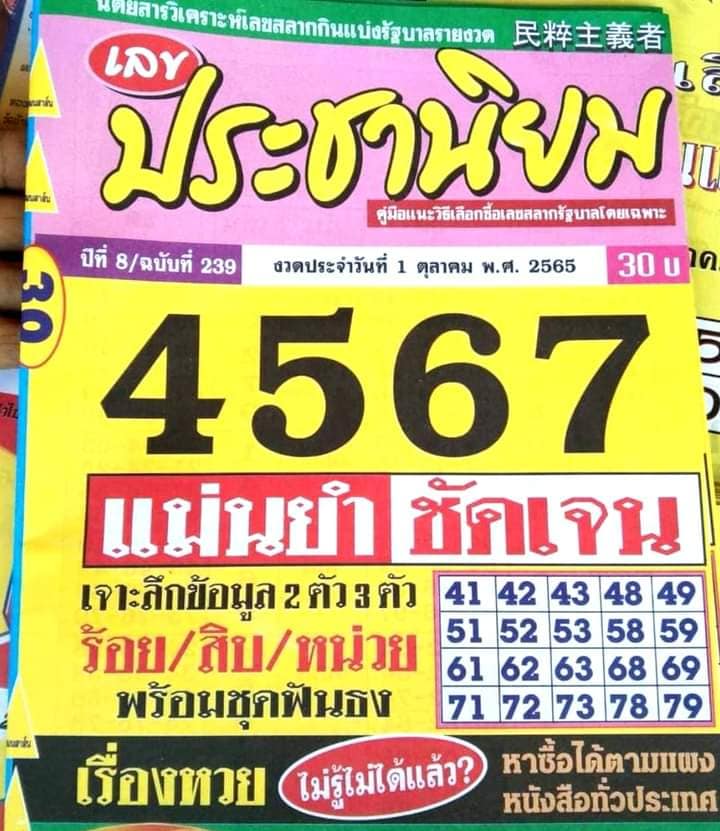 หวยประชานิยม-1-10-65