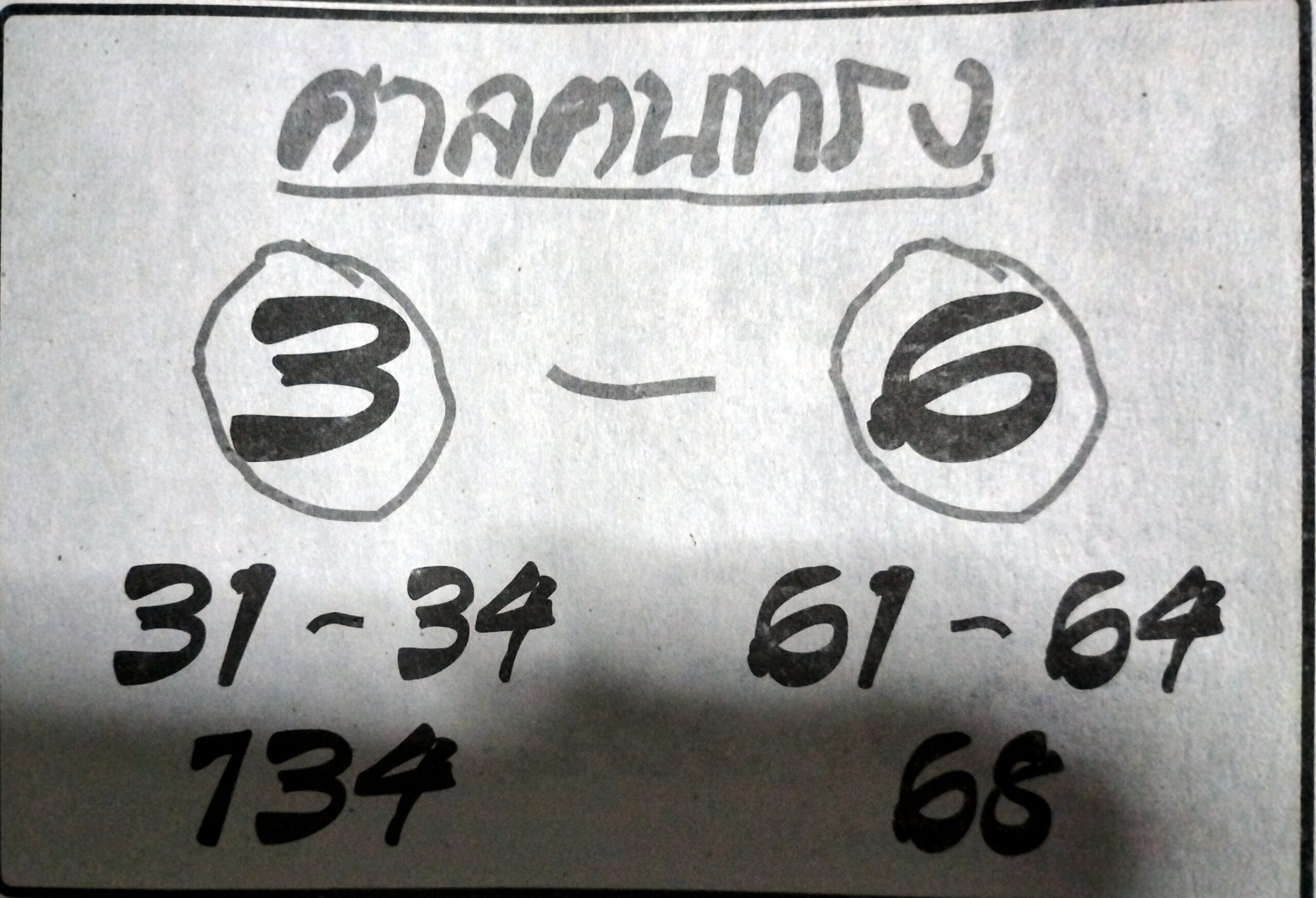 หวยศาลคนทรง 1-9-65