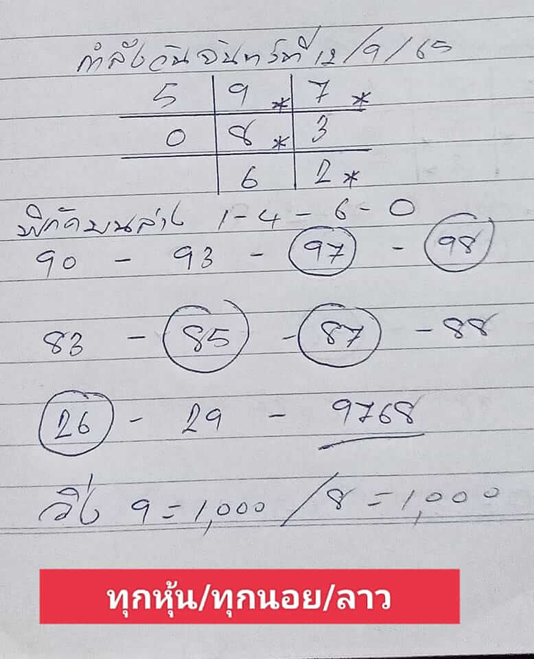 หวยฮานอยวันนี้ 12-9-65 ชุดที่ (6)