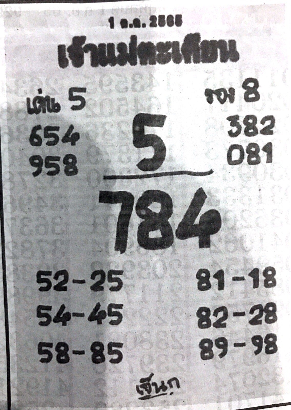 หวยเจ้าแม่ตะเคียน 1-10-65