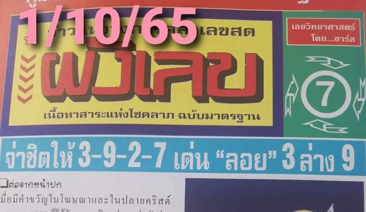 เลขดับผังเลข1-10-65