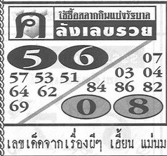 หวยคลังเลขรวย 16-10-65