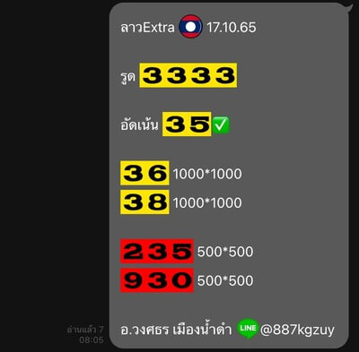 หวยลาววันนี้ 17-10-65 ชุด (3)