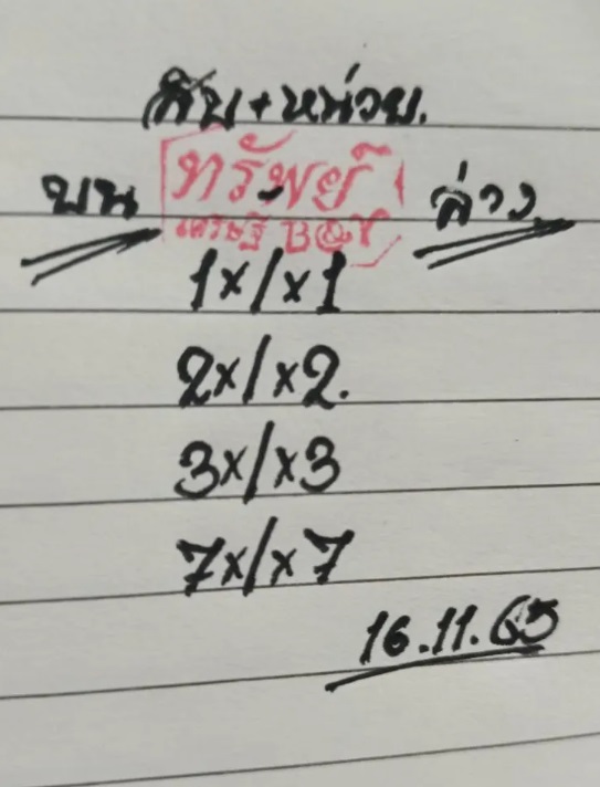 หวยทรัพย์เศรษฐี 1-12-65