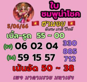 หวยฮานอยวันนี้ 5/6/66 ชุดที่ 7