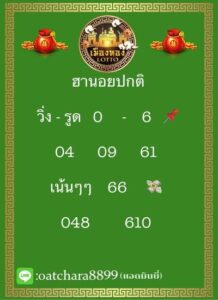 หวยฮานอยวันนี้ 9/6/66 ชุดที่ 3