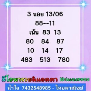 หวยฮานอยวันนี้ 13/6/66 ชุดที่ 5