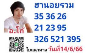 หวยฮานอยวันนี้ 14/6/66 ชุดที่ 4