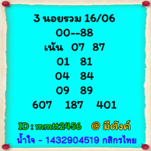 หวยฮานอยวันนี้ 16/6/66 ชุดที่ 5