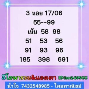 หวยฮานอยวันนี้ 17/6/66 ชุดที่ 6