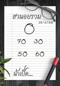 หวยฮานอยวันนี้ 26/6/66 ชุดที่ 4