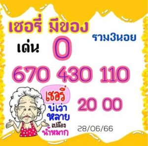 หวยฮานอยวันนี้ 26/6/66 ชุดที่ 7