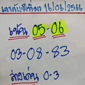 หวยเลขลับมีที่มา 16/6/66