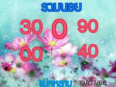 หวยฮานอยวันนี้ 19/7/66 ชุดที่ 1