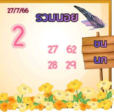 หวยฮานอยวันนี้ 27/7/66 ชุดที่ 7