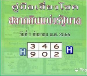หวยปกเขียว 1/9/66