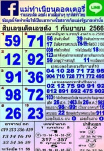 หวยแม่ทำเนียน 1/9/66