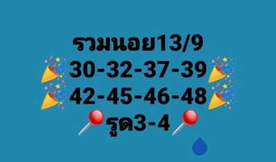 หวยฮานอยวันนี้ 13/9/66 ชุดที่ 3