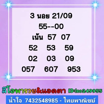 หวยฮานอยวันนี้ 21/9/66 ชุดที่ 3