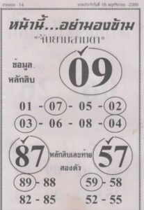 หวยหน้านี้อย่ามองข้าม 16/11/66