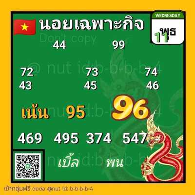 หวยฮานอยวันนี้ 11/10/66 ชุดที่ 2