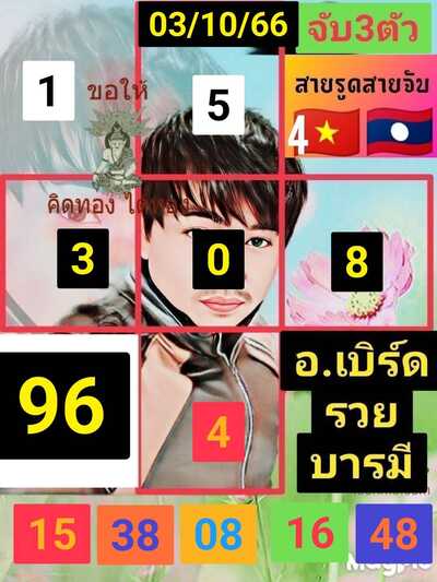 หวยฮานอยวันนี้ 3/10/66 ชุดที่ 7