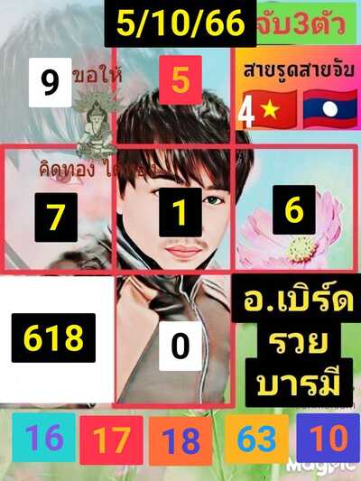 หวยฮานอยวันนี้ 5/10/66 ชุดที่ 1