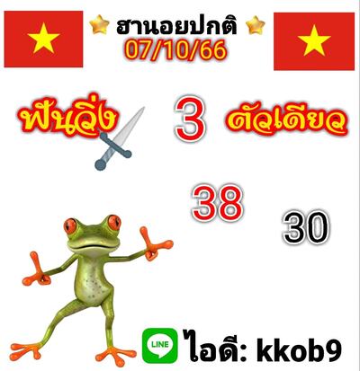 หวยฮานอยวันนี้ 7/10/66 ชุดที่ 10