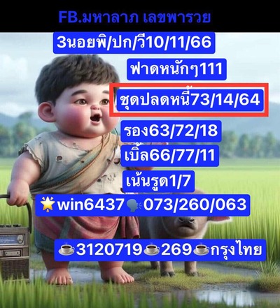 หวยฮานอยวันนี้ 10/11/66 ชุดที่ 7